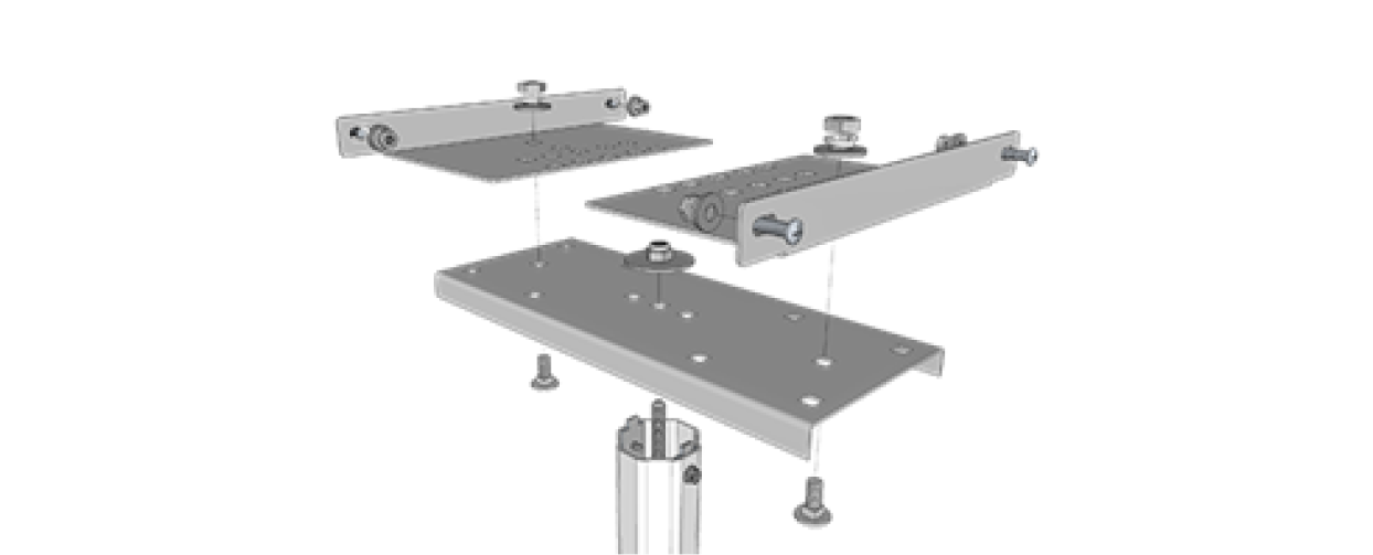 NEX Single Jumbo Mailbox Support System