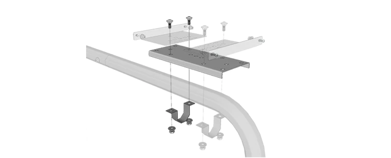 Multiple Jumbo Mailbox Conversion Bracket Kit